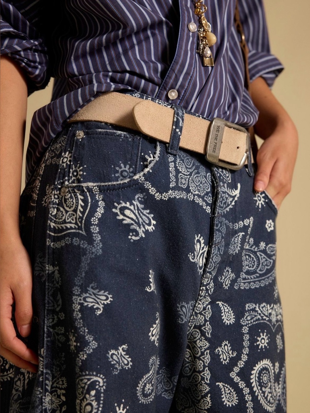 NWT We The Free Good Luck Printed
Barrel Jeans - Picture 3 of 10